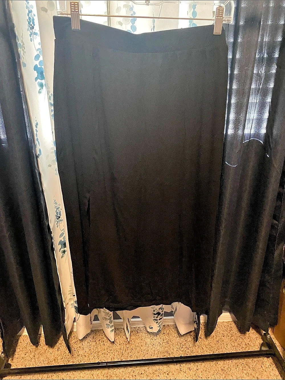 Torrid Maxi Jersey Side Slit Skirt Black Maxi Skirt